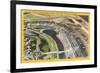 Aerial View of Laguardia Field-null-Framed Art Print