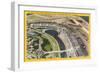 Aerial View of Laguardia Field-null-Framed Art Print