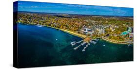 Aerial view of Lake Geneva, Walworth County, Wisconsin, USA-null-Stretched Canvas