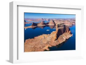 Aerial View of Lake Powell, Near Page, Arizona and the Utah Border, USA, February 2015-Juan Carlos Munoz-Framed Photographic Print