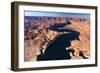 Aerial View of Lake Powell, Near Page, Arizona and the Utah Border, USA, February 2015-Juan Carlos Munoz-Framed Photographic Print