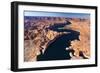 Aerial View of Lake Powell, Near Page, Arizona and the Utah Border, USA, February 2015-Juan Carlos Munoz-Framed Photographic Print