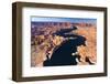 Aerial View of Lake Powell, Near Page, Arizona and the Utah Border, USA, February 2015-Juan Carlos Munoz-Framed Photographic Print