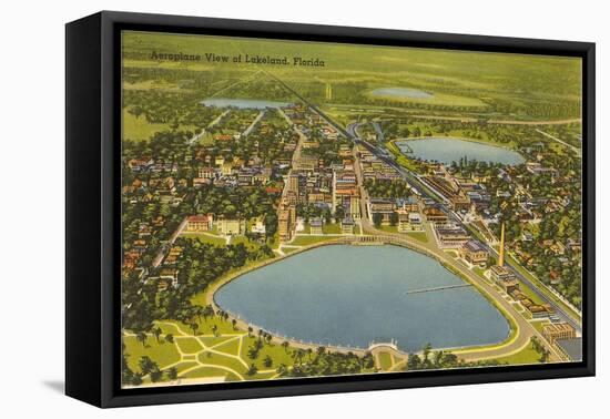 Aerial View of Lakeland, Florida-null-Framed Stretched Canvas