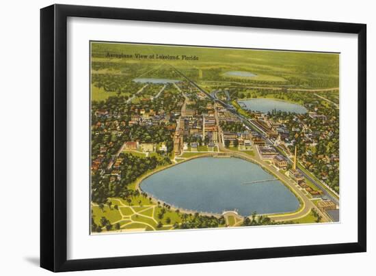 Aerial View of Lakeland, Florida-null-Framed Art Print
