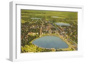 Aerial View of Lakeland, Florida-null-Framed Art Print