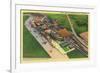 Aerial View of Lambert Air Field - St. Louis, MO-Lantern Press-Framed Premium Giclee Print