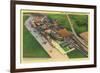 Aerial View of Lambert Air Field - St. Louis, MO-Lantern Press-Framed Premium Giclee Print