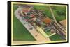 Aerial View of Lambert Air Field - St. Louis, MO-Lantern Press-Framed Stretched Canvas