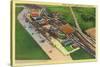 Aerial View of Lambert Air Field - St. Louis, MO-Lantern Press-Stretched Canvas