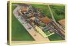 Aerial View of Lambert Air Field - St. Louis, MO-Lantern Press-Stretched Canvas