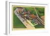 Aerial View of Lambert Air Field - St. Louis, MO-Lantern Press-Framed Art Print