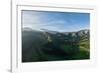 Aerial view of landscape, Zuleta, Imbabura, Ecuador, South America-Ben Pipe-Framed Photographic Print