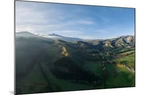 Aerial view of landscape, Zuleta, Imbabura, Ecuador, South America-Ben Pipe-Mounted Photographic Print