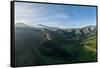 Aerial view of landscape, Zuleta, Imbabura, Ecuador, South America-Ben Pipe-Framed Stretched Canvas