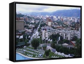 Aerial View of Las Mercedes, Caracas, Venezuela-Adina Tovy-Framed Stretched Canvas