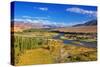 Aerial View of Leh City, Landscape of Ladakh, Jammu and Kashmir, India-Rudra Narayan Mitra-Stretched Canvas