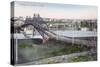 Aerial View of Lewiston Bridge - Lewiston, ID-Lantern Press-Stretched Canvas