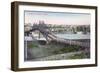 Aerial View of Lewiston Bridge - Lewiston, ID-Lantern Press-Framed Art Print