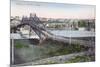 Aerial View of Lewiston Bridge - Lewiston, ID-Lantern Press-Mounted Premium Giclee Print
