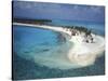 Aerial View of Lighthouse Reef, Belize-Greg Johnston-Stretched Canvas