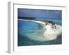 Aerial View of Lighthouse Reef, Belize-Greg Johnston-Framed Photographic Print