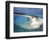 Aerial View of Lighthouse Reef, Belize-Greg Johnston-Framed Photographic Print