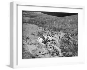 Aerial View of Lindbergh Home-Bettmann-Framed Photographic Print