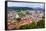 Aerial View of Ljubljana City, Seen from Ljubljana Castle, Slovenia, Europe-Matthew Williams-Ellis-Framed Stretched Canvas