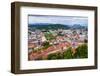 Aerial View of Ljubljana City, Seen from Ljubljana Castle, Slovenia, Europe-Matthew Williams-Ellis-Framed Photographic Print