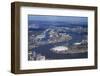 Aerial View of London City Airport and O2 Arena, London, England, United Kingdom, Europe-Peter Barritt-Framed Photographic Print