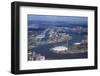 Aerial View of London City Airport and O2 Arena, London, England, United Kingdom, Europe-Peter Barritt-Framed Photographic Print