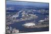 Aerial View of London City Airport and O2 Arena, London, England, United Kingdom, Europe-Peter Barritt-Mounted Photographic Print