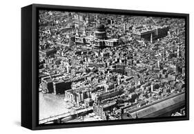 Aerial View of London, Showing St Paul's Cathedral, 1926-null-Framed Stretched Canvas