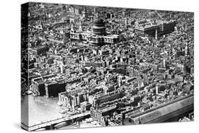 Aerial View of London, Showing St Paul's Cathedral, 1926-null-Stretched Canvas