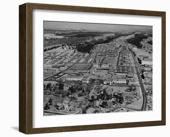 Aerial View of Los Alamos in 1955-null-Framed Photographic Print