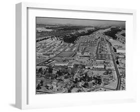 Aerial View of Los Alamos in 1955-null-Framed Photographic Print