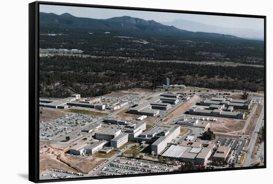 Aerial View of Los Alamos Scientific Laboratory-null-Framed Stretched Canvas