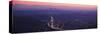 Aerial View of Los Angeles at Dusk, Glendale, California, USA-null-Stretched Canvas