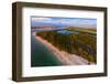 Aerial view of Lovers Key State Park, Florida, USA-null-Framed Premium Photographic Print