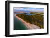 Aerial view of Lovers Key State Park, Florida, USA-null-Framed Premium Photographic Print