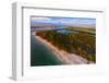 Aerial view of Lovers Key State Park, Florida, USA-null-Framed Premium Photographic Print
