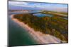 Aerial view of Lovers Key State Park, Florida, USA-null-Mounted Premium Photographic Print