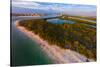 Aerial view of Lovers Key State Park, Florida, USA-null-Stretched Canvas