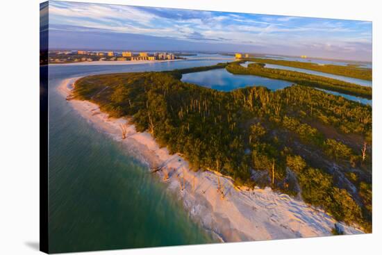 Aerial view of Lovers Key State Park, Florida, USA-null-Stretched Canvas