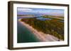 Aerial view of Lovers Key State Park, Florida, USA-null-Framed Photographic Print