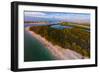 Aerial view of Lovers Key State Park, Florida, USA-null-Framed Photographic Print