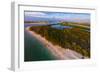 Aerial view of Lovers Key State Park, Florida, USA-null-Framed Photographic Print