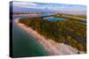 Aerial view of Lovers Key State Park, Florida, USA-null-Stretched Canvas