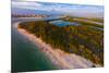 Aerial view of Lovers Key State Park, Florida, USA-null-Mounted Photographic Print